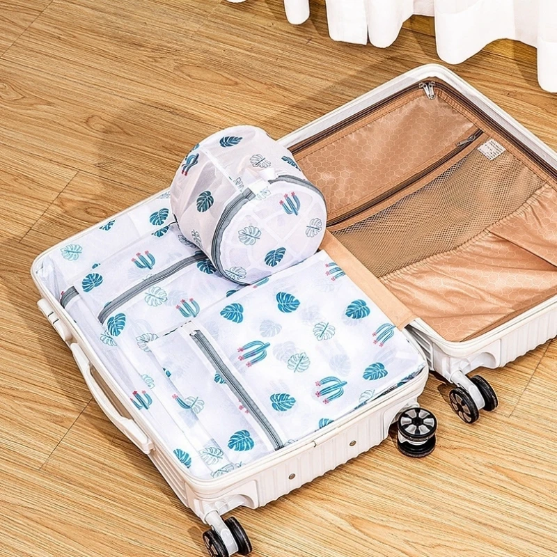 Panda Dirty Clothes Bag Zip Laundry Travel Net Basket For Washing Machine Bra Underwea Mesh Bag Laundry Organizer Accessories laundry bag