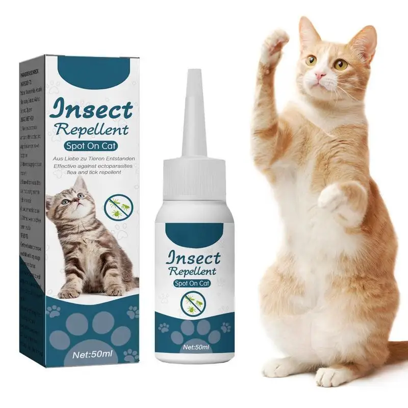 50ml Repel Fleas Drops For Cats Dogs Pet Insecticides Flea Lice Insect