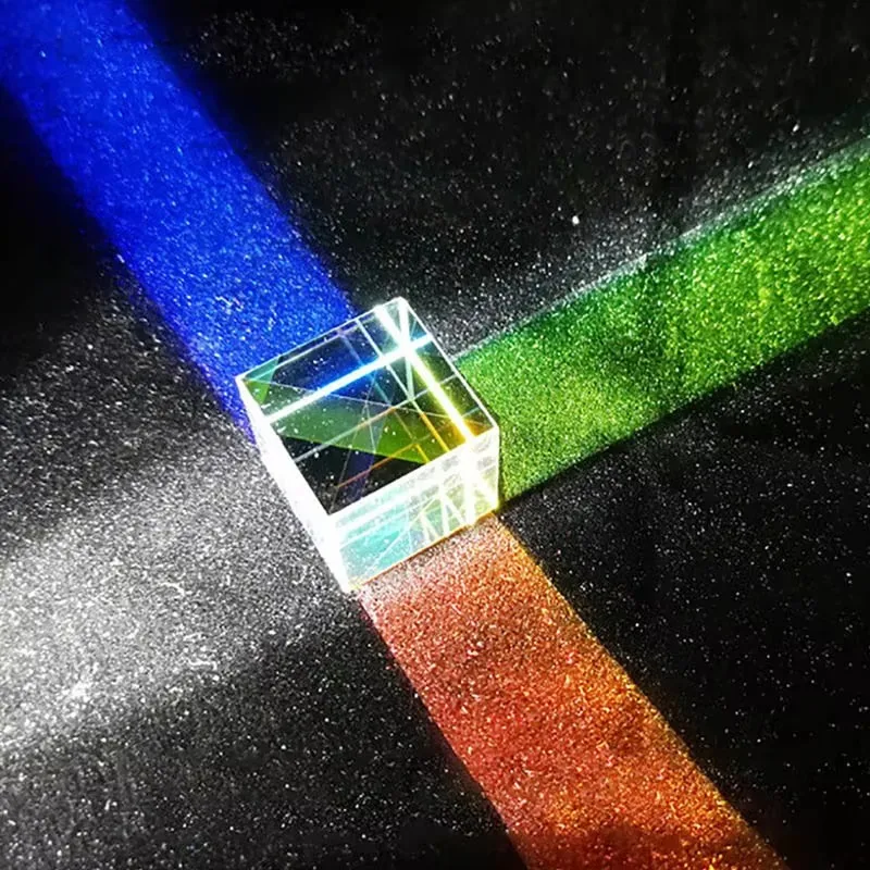 1pcs Science Magic Prism Cube 20 30 mm Hexahedral Crystal Magic Cmy Cube 3D Color Prism For Photography