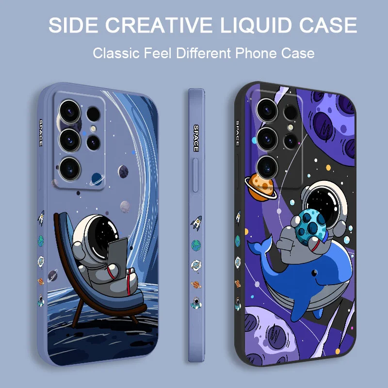 Star Astronaut Silicone Phone Case Cover