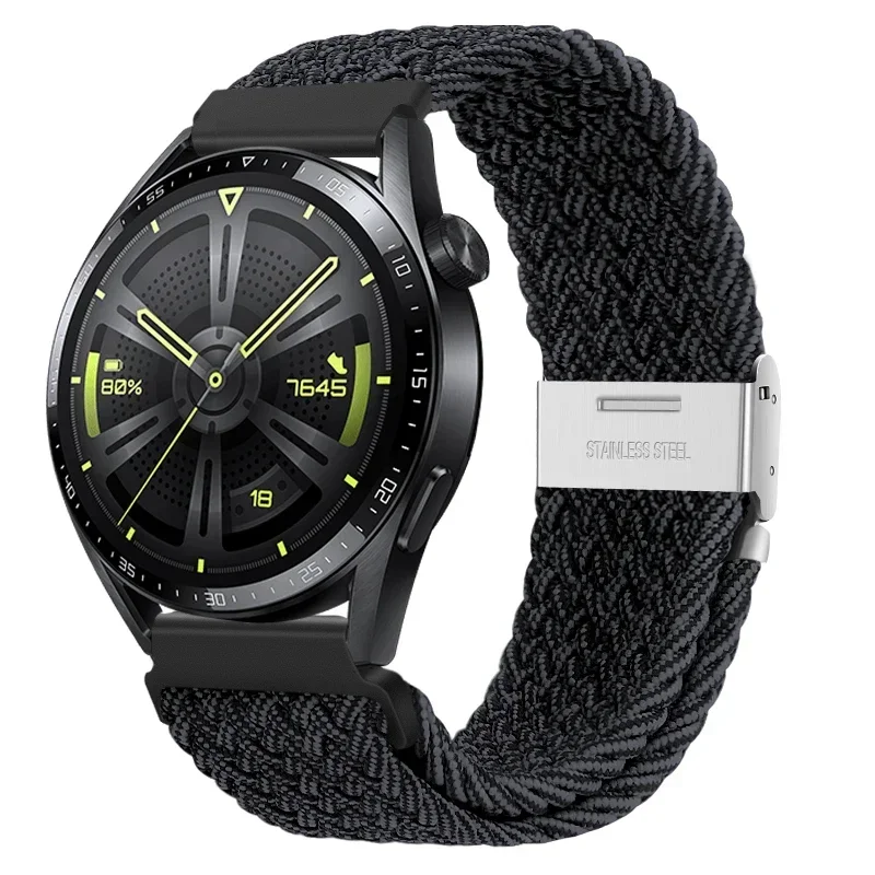 Braided Elastic Bracelet 20/22mm Smartwatch Strap