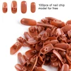 Nail Art Practice Hand Manicure Practice Finger Acrylic Nail Tips with 100pcs Fake Nails Nail Training Equipment Tools 4