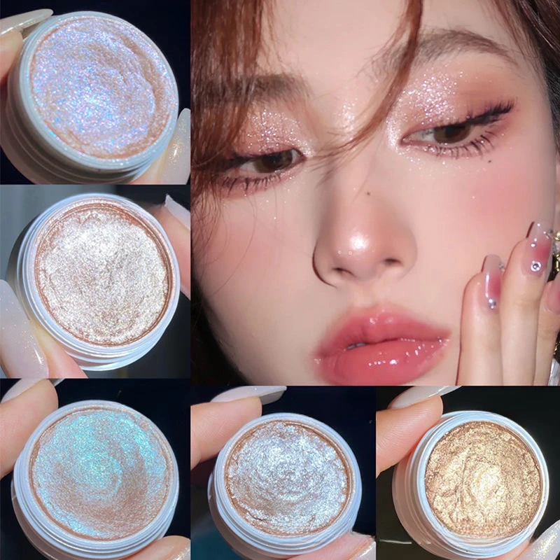 

Monochrome eyeshadow Long lasting makeup retention Brightening sheer pearlescent glitter highlighter Makeup Free Shipping