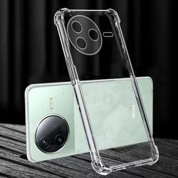 Clear Transparent Soft TPU Silicone Back Cover Case - Poco F7 (Clear)