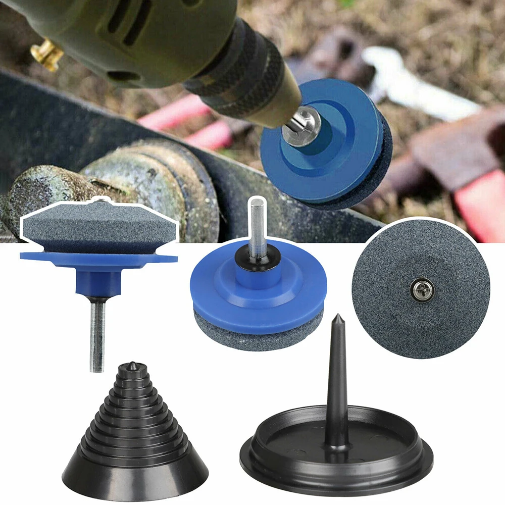 

Mower Blades Balancer & Sharpener Set For Lawn Mower Tractor Garden-Tools Useful Blade Balancer Lawn Mower Sharpener