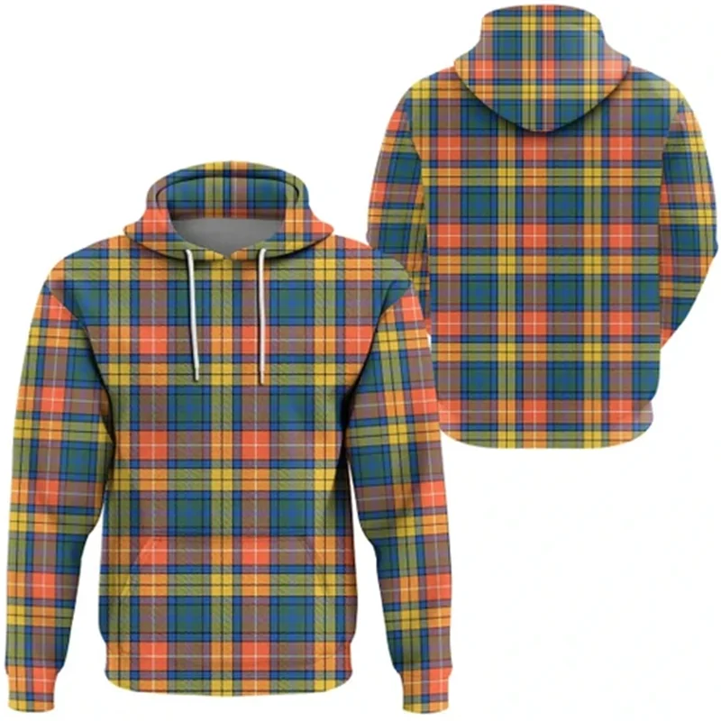 thumbnail image 1 of Nueva sudadera con capucha de tartán escocés 3D para hombre y mujer, sudadera con capucha holgada para otoño y primavera, ropa de calle para hombre, chaqueta con capucha, 1 of 5