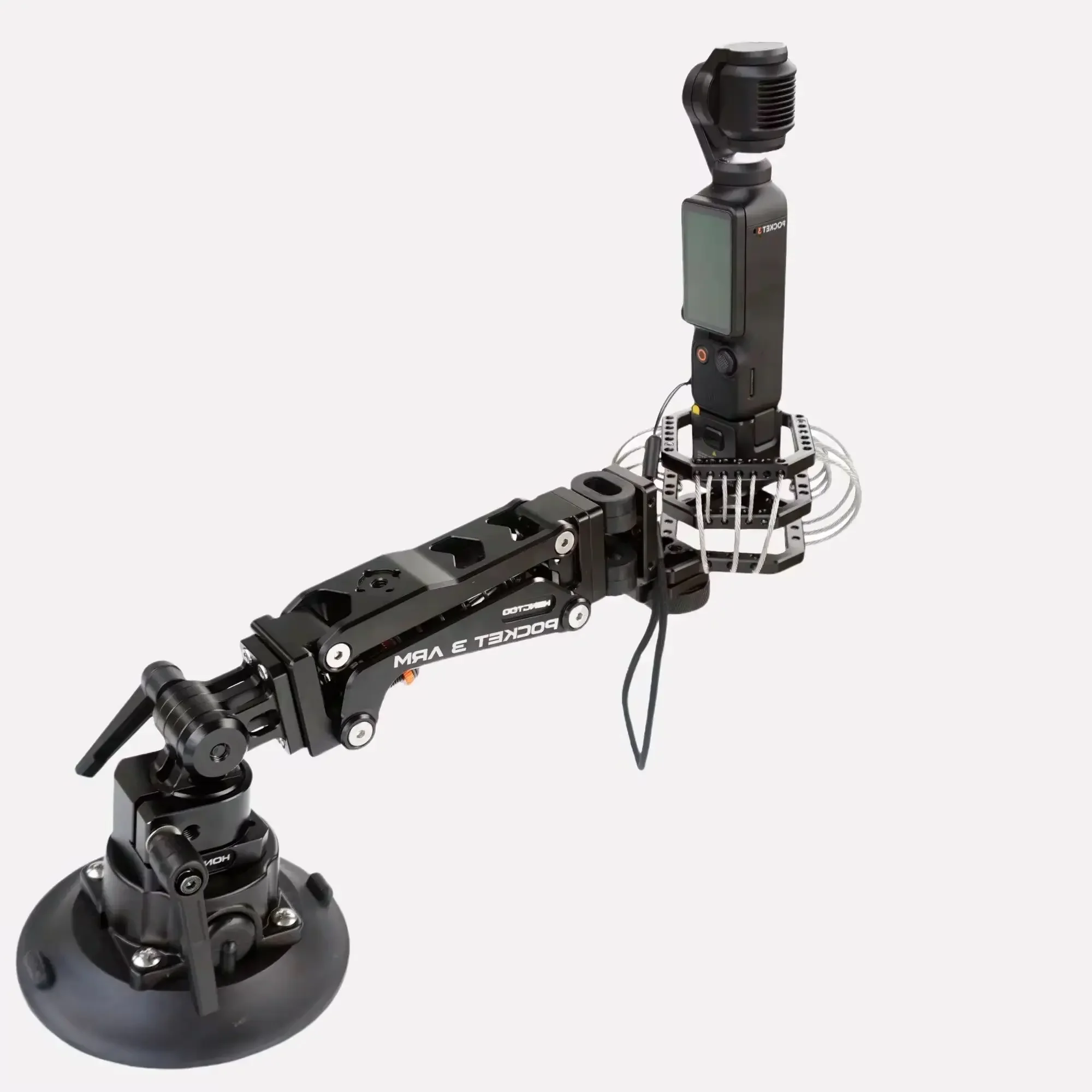 HONGTOO PK03 DJI Pocket 3 Car Suction Mount Shock Absorber Arm Z-axis Video Vibration Damper Stabilizer fr DJI POCKET Osmo Gopro