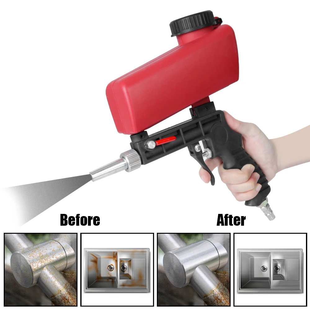 

Pneumatic Sandblasting Set Rust Blasting Device Pneumatic Blasting Gun Set Gravity Sandblasting Gun Adjustable Blasting Machine