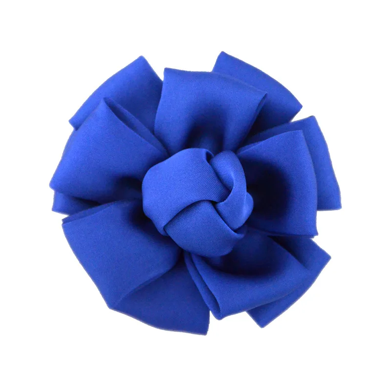 여아용 실키 새틴 로즈 헤어 클립 머리핀 머리띠, 꽃 액세서리, 공주 머리 장식, 10 개, 8cm