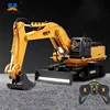 HUINA 1/16 RC Truck RC Excavator 2.4G Radio Controlled Car Caterpillar Tractor Model Engineering Car 11 Channel Toys For Boys 1