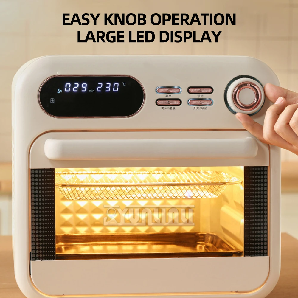 Household Multifunctional Electric Oven 16L Intelligent Electric Oven Electric Fryer Visual Air Fryer 4