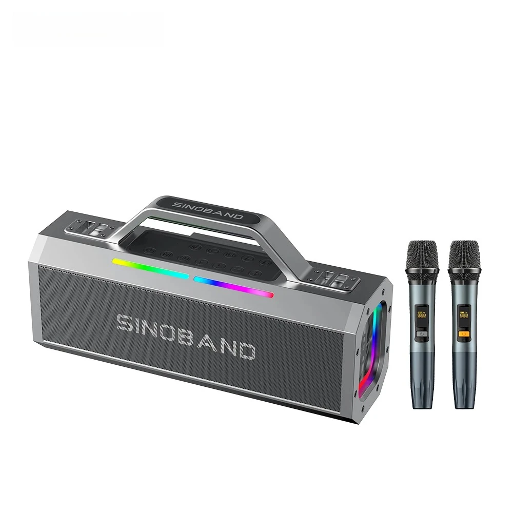 XDOBO 시노밴드 알프스 150W 휴대용 블루투스 스피커 마이크 내장 IPX5 방수 무선 노래방 스피커 파티 야외용