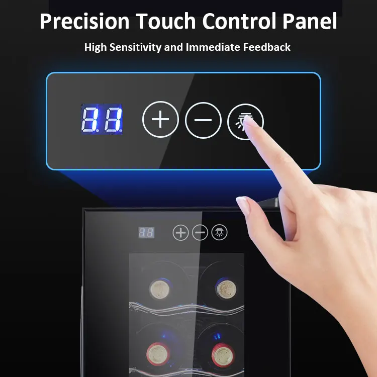 8 Bottles 23L Electric Compressor Wine Fridge Cooler Refrigerator For Home Use