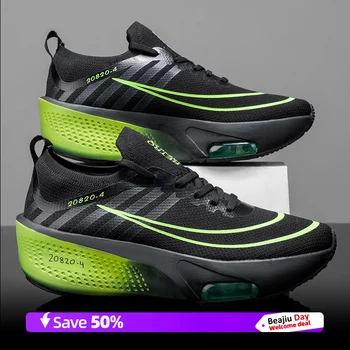 Air Cushion Men Sports Running Shoes Casual Marathon Breathable Lightweight Women's Comfortable Athletic Nonskid Walking Sneaker 1