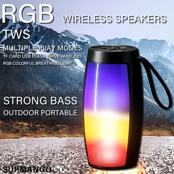 1PC RGB Colorful Lights Wireless Bluetooth Speaker 1