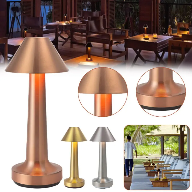 Rechargeable Led Table Lamp Touch Sensor Desk Light Bedroom Restaurant