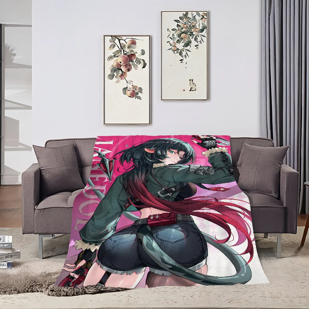 Zenless Zone Zero Jane Doe Skicomfort Warm Soft Home Kids Lunch Blanket Suitable For Living Room Office Daily Travel Gifts 3