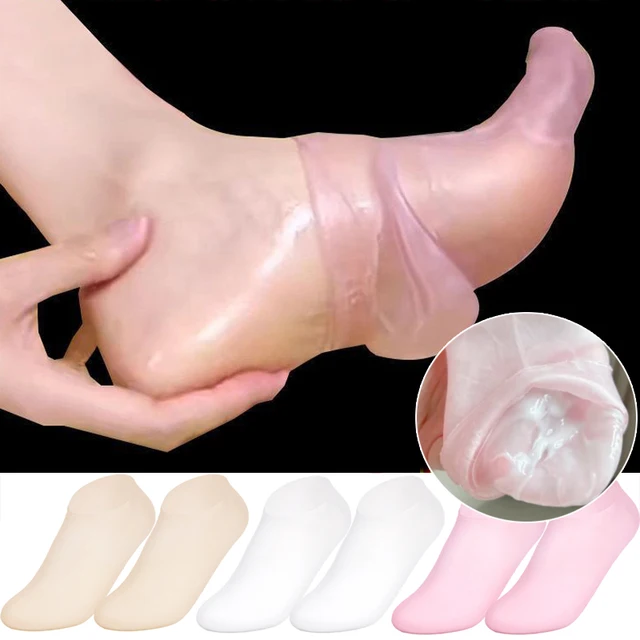 1Pairs Silicone Moisturizing Foot Socks for Dry Cracked Feet Foot Care Socks Spa Pedicure Socks Massage Moisturizing Gel Sock 1