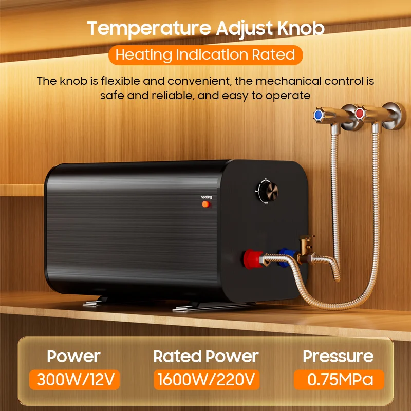 300W 15 Liter 20L 30L DC 12 Voltage 12V 220V Caravan Boiler Tank