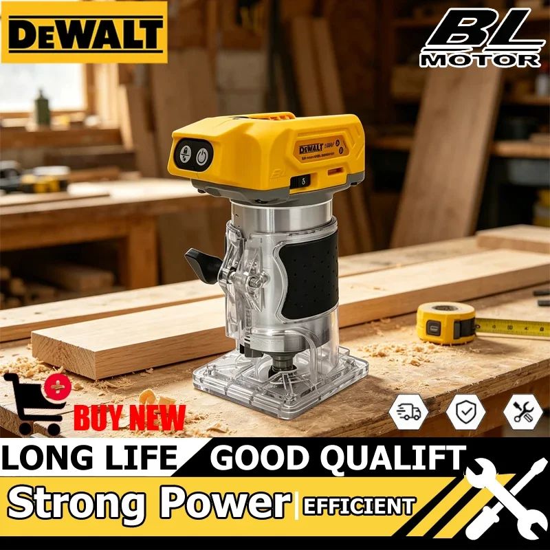 디월트 브러시리스 33000RPM 트리머 무선 목공 트리밍 머신 목재 라우터 밀링 조각 슬로팅 머신