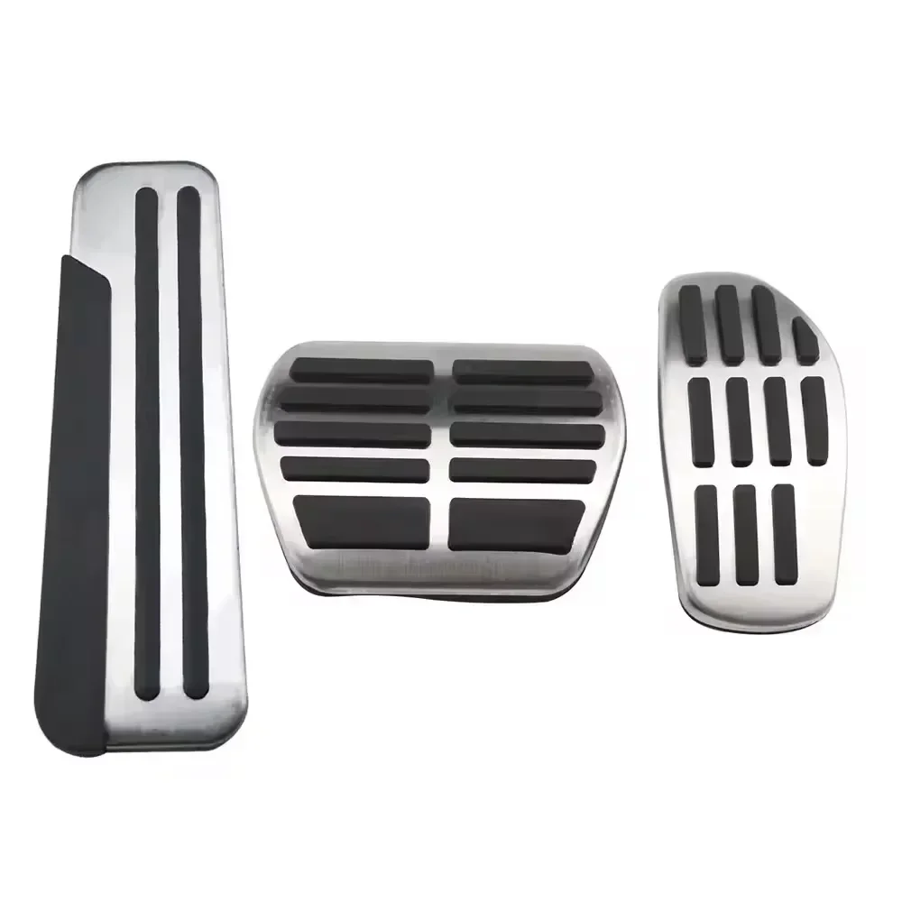 Car Foot Pedals Stainless Steel Accelerator Fuel Brake Non-slip No Drilling Alloy Covers Parts for Renault Samsung SM6 2015~