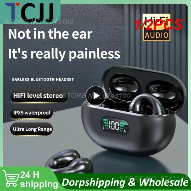 

1/2 шт., спортивные водонепроницаемые наушники-клипсы