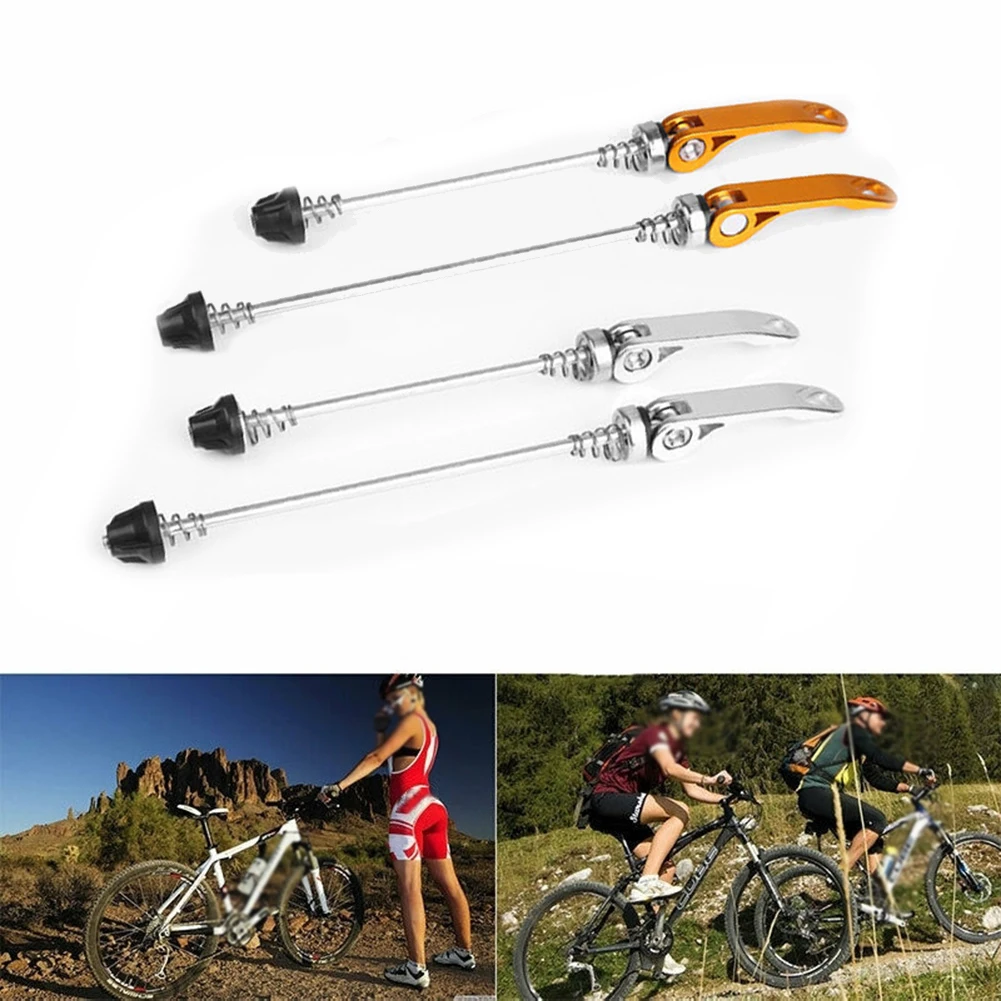 

1 Pair Bicycle Wheel Hub Skewers Quick Release Lever Multi-color Mountain Road Bike Wheel Hub Cycling Repair Tools
