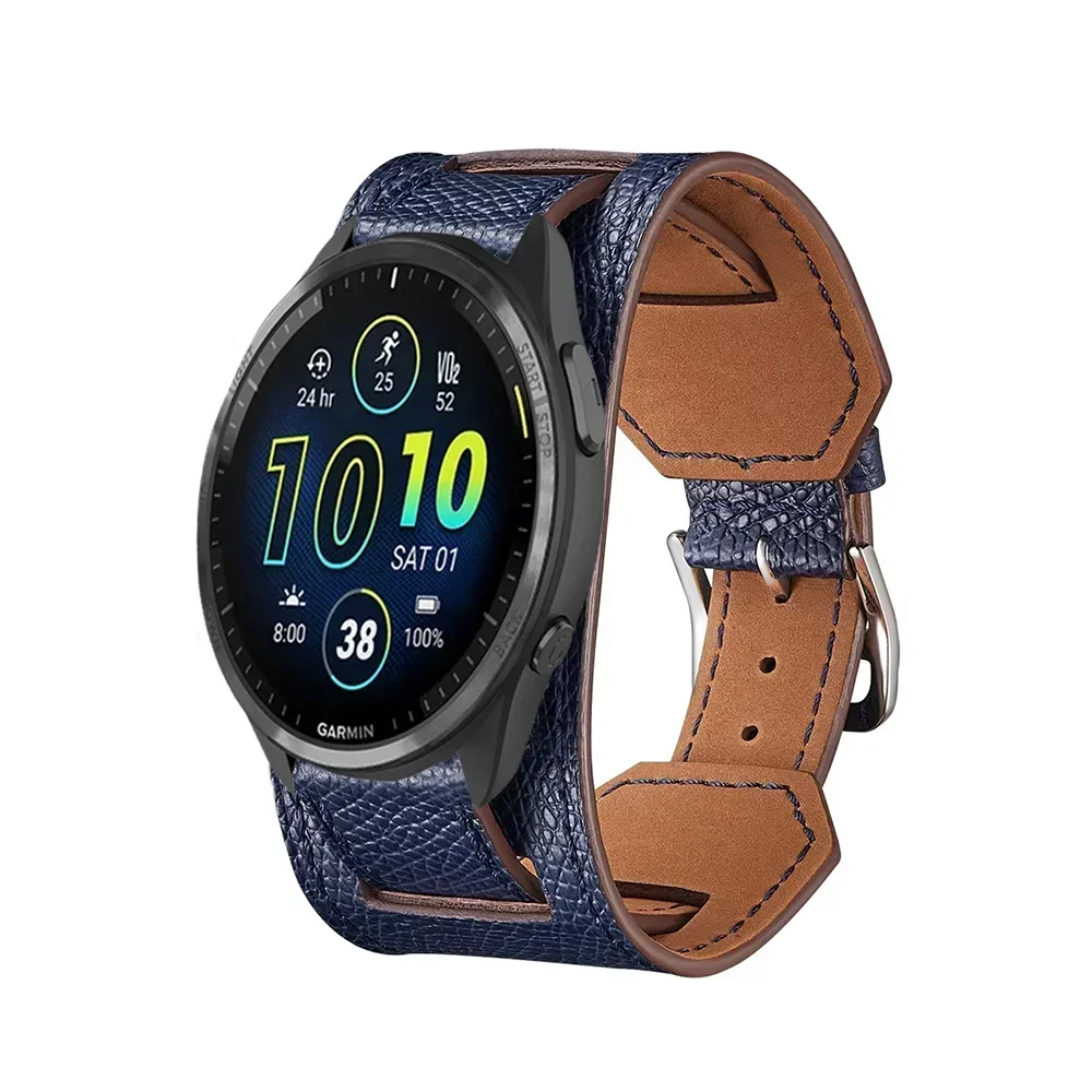 Premium Leather Wristband - Comfortable Fit, 22mm & 20mm Sizes