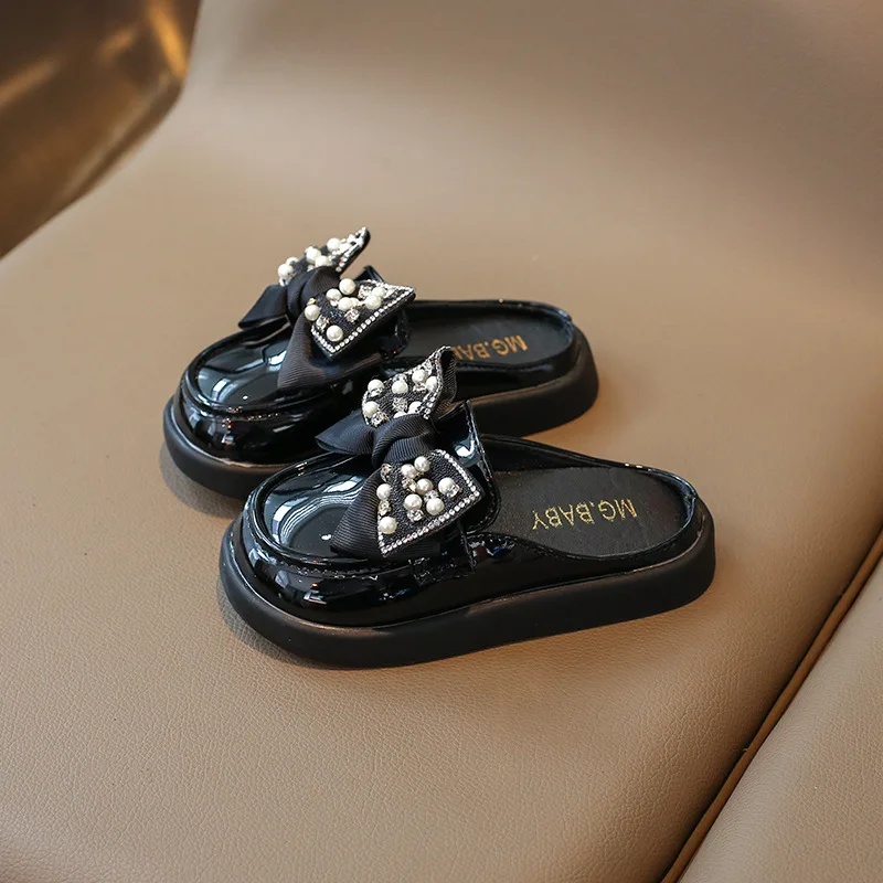 Girls Leather Shoes Autumn Korean Style Soft Bottom