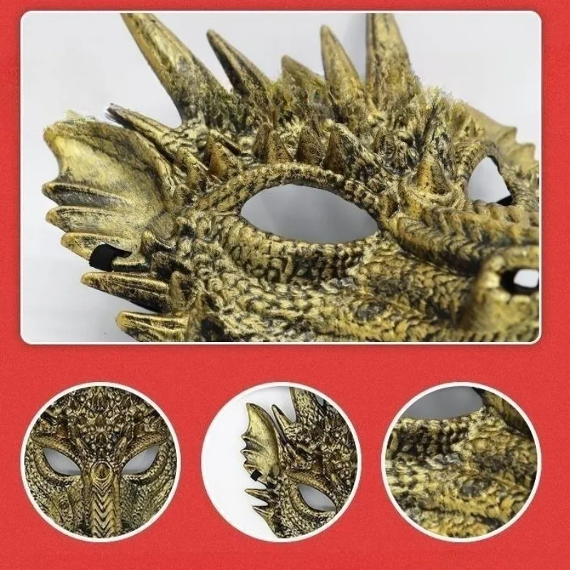 Horror Legend Organism Plastic Mask Cosplay Animal Dragon Full Face Fashion Headgear Halloween Masquerade Party Costume Prop
