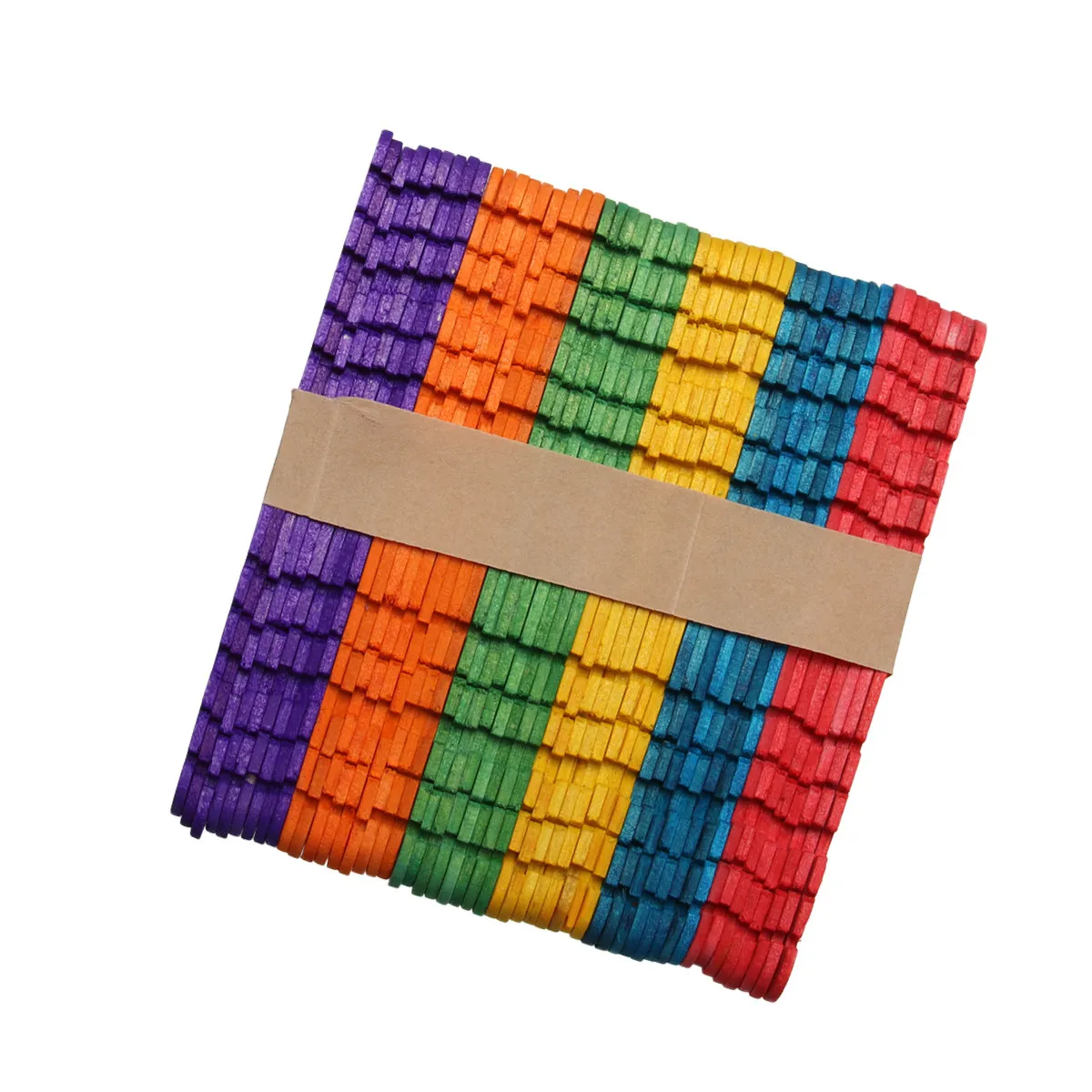 200Pcs 크리 에이 티브 나무 건축 바텐 DIY 수제 공예 스틱 휴일 파티 장식을위한 천연 재료