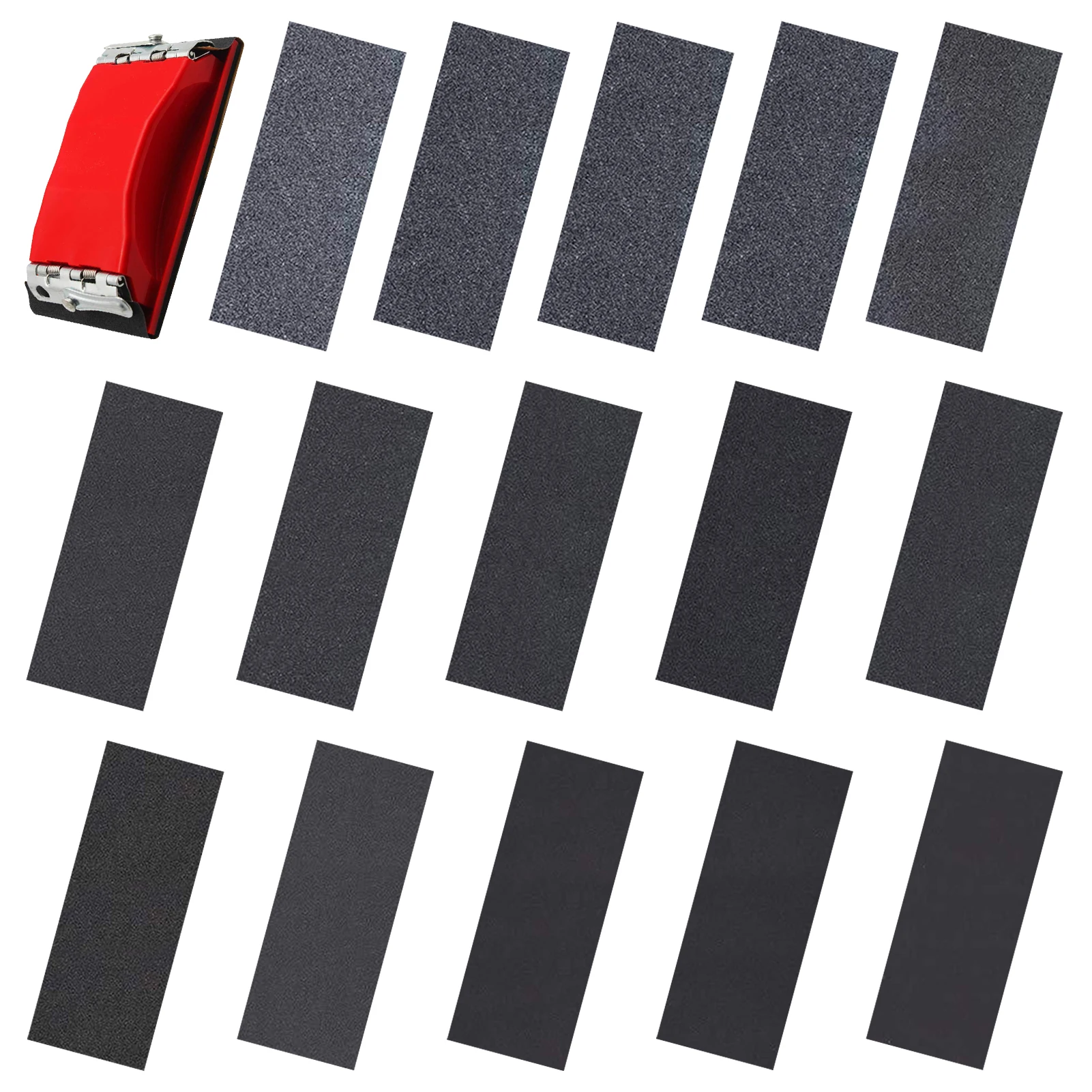 

45 шт. разнообразных пакетов наждачной бумаги влажная сухая пластиковая Автомобильная полировка краска равномерная зернистость распределительная мебель удобное стекловолокно