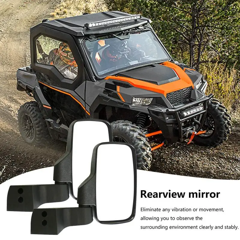 

UTV Rear View Mirror Heavy Duty Auto Side Mirror Accessories Rotatable Powersports Rear View Mirrors For Cars Motorcycle