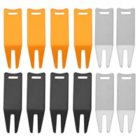 8Pcs Aluminum Alloy Bending Golf Divot Repair Tool Ball Marker Putting Fork Pitch Groove Cleaner Tools Lawn Maintaining Fixing 1