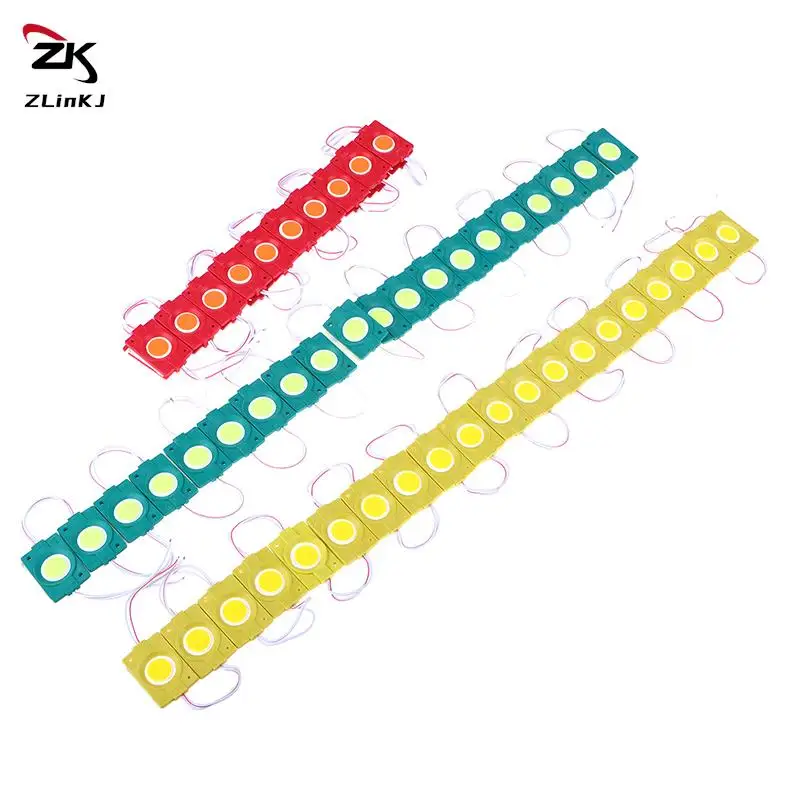 LED 모듈 방수 광고 패널 디지털 사인, 따뜻한 화이트, 레드, 그린, 블루 백라이트, 12V cob 미니 LED 조명, 로트당 20 개