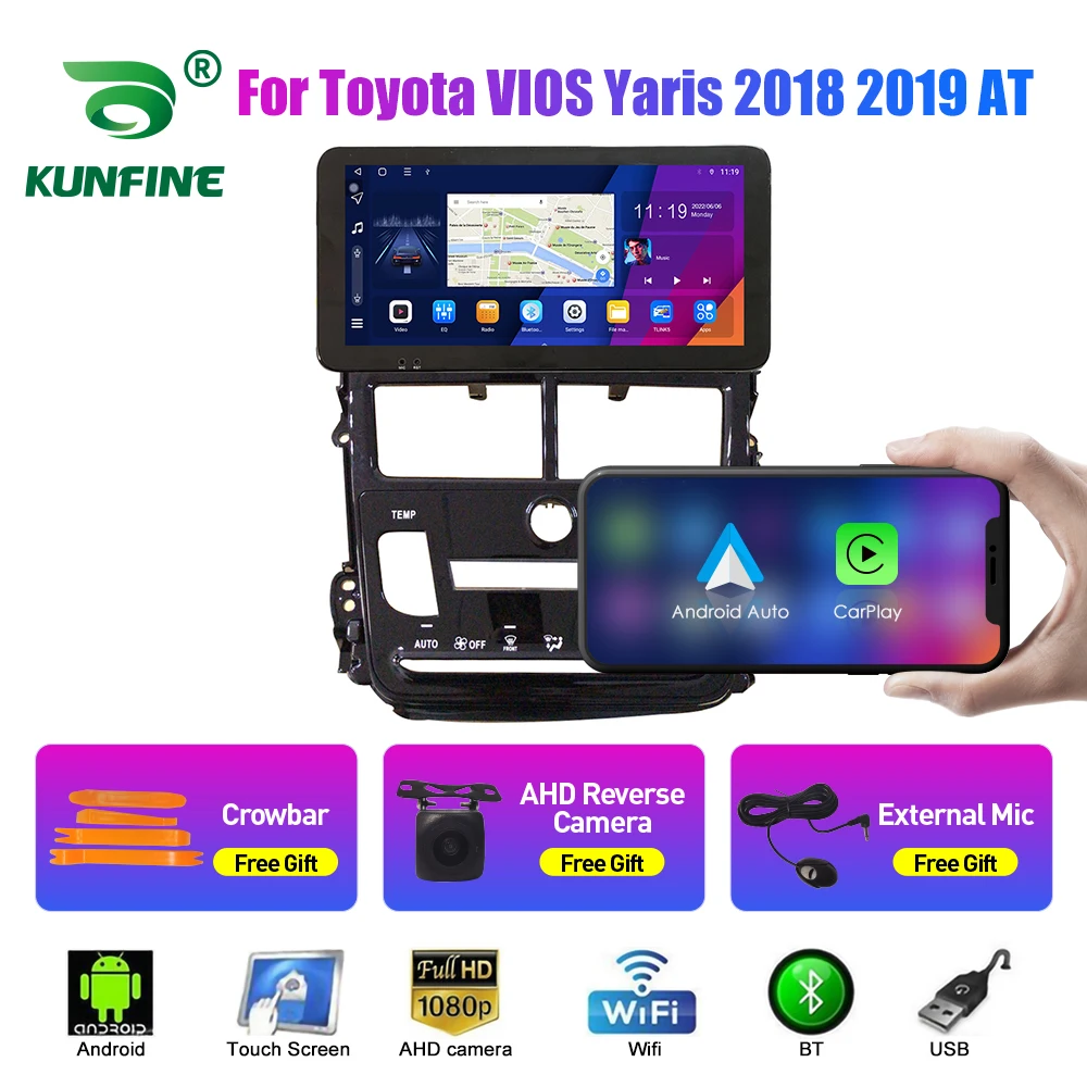 

10.33 Inch Car Radio For Toyota VIOS/Yaris 2018 2Din Android Octa Core Car Stereo DVD GPS Navigation Player QLED Screen Carplay