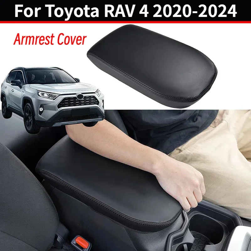 Für Toyota RAV4 2024 2023 2022 2021 2020 2019 Mittelkonsole Armlehne Abdeckung Prime PU Leder Armlehne Box Deckel Konsole Abdeckung