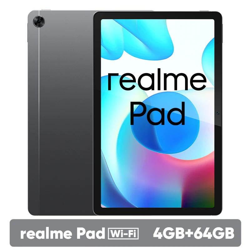 realme Pad 6GB+128GB (fino1TB), 2K Display WUXGA+ 10.4, Quad Speakers  Dolby, MTK Helio G80