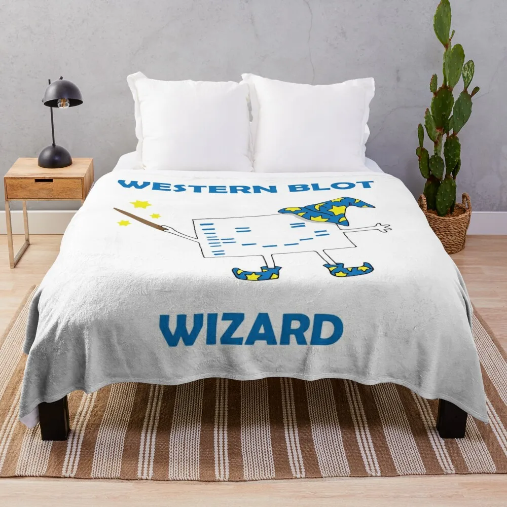 

Western Blot Wizard, he loves Cell Biology! Throw Blanket For Decorative Sofa Thermal Blankets