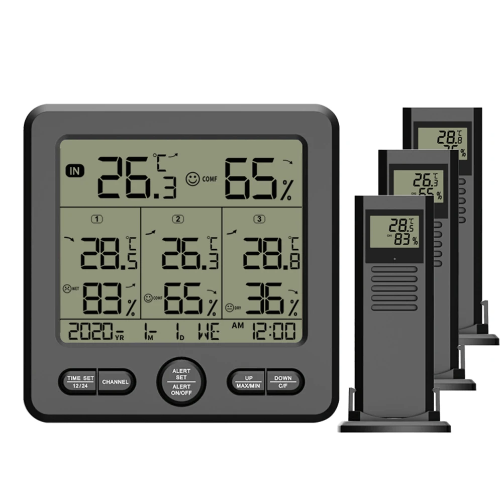 Weather Station With Indoor Outdoor Wireless Sensor, Thermometer