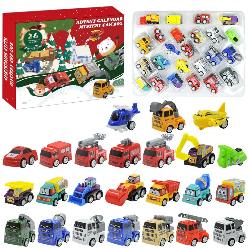 Festive 24-Day Advent Calendar Gift Box with Christmas Tree Bricks - Ideal Holiday Surprise