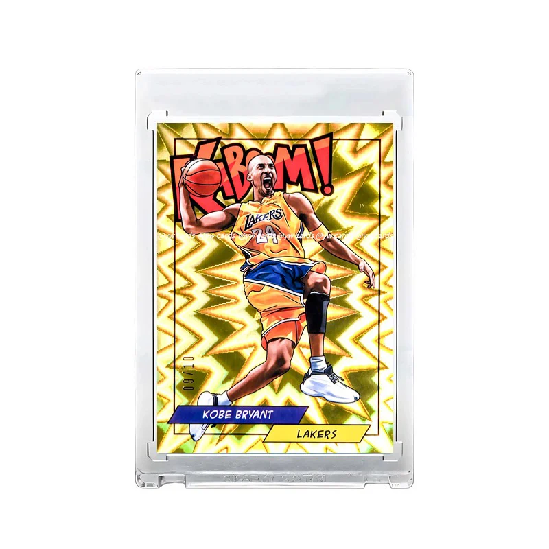 Kobe Bryant NBA star collectible cards DIY homemade signature flash card refractive sending brick Lakers Mamba