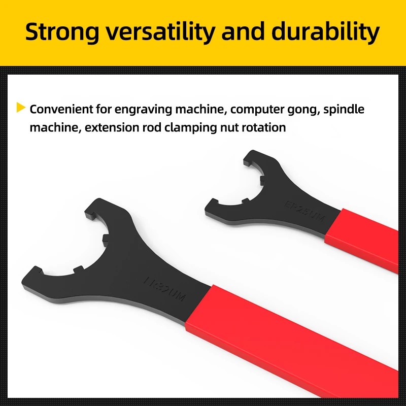 KaKarot M/UM Type ER Collet Chuck ER8A ER11A/ER16A/ER20A/ER25UM/ER32UM/ER40UM Nut Wrench CNC Milling Tool Lathe Tools ER Spanner