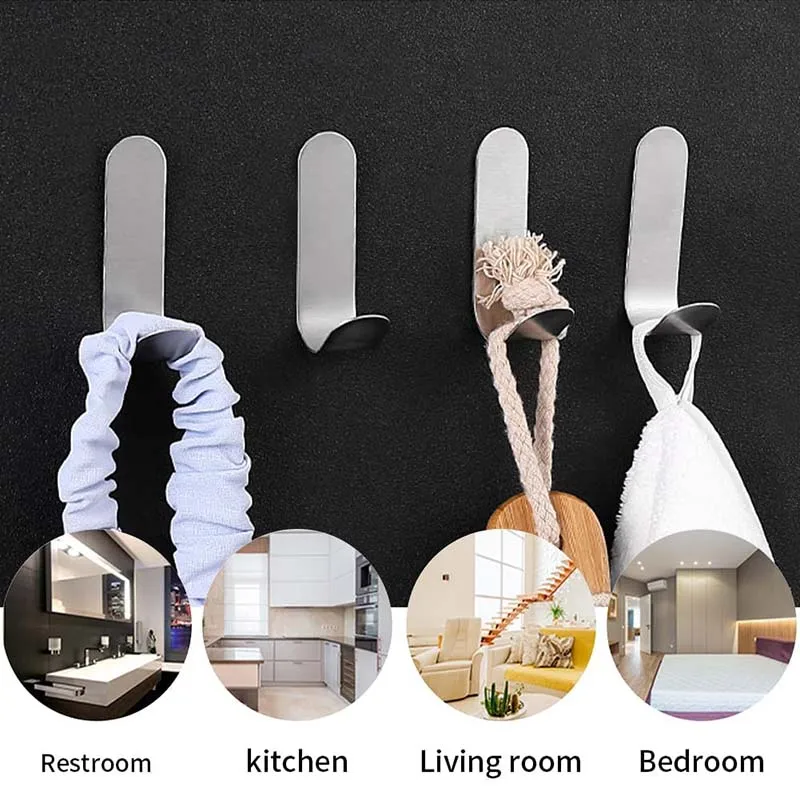 12 Portacappelli Adesivi Invisibili, Ganci A Muro Per Cappelli Baseball, Sciarpe E Asciugamani, Senza Trapano, Carico 1,3kg, Trasparenti