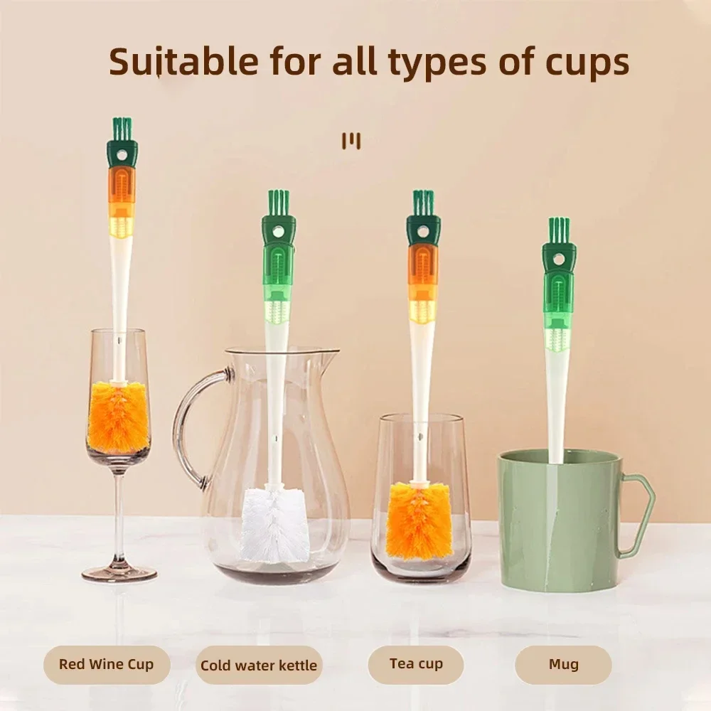5 In 1 Mother-child Baby Bottle Cup Cleaning Brush Feeding Clean Tool Set Water Bottle Cleaning Brush cleaning brush bottle cleaning brush bottle brush cleaning brush set