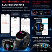 Nouvelle montre connectée 2026 de pointe pour le suivi de santé avec diagnostic IA, ECG+PPG, mesure précise de l'acide urique, de la tension artérielle, de la masse graisseuse et de la santé des cinq organes, avec fonction d'appel. 3