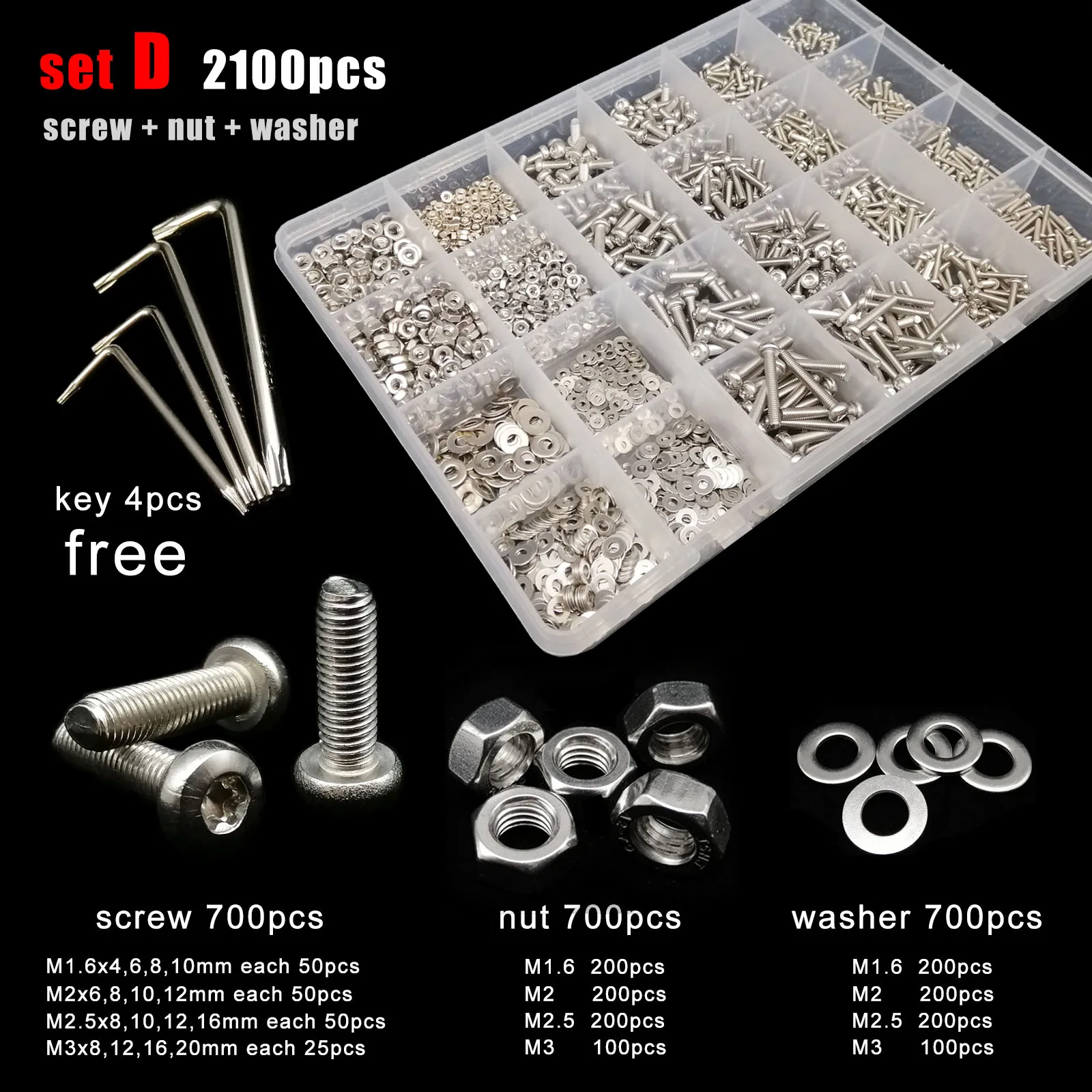 ネジナラ ホーローセット(とがり先) M5×6 お徳用パック(2000個入) 2.5: DIY、工具 ネジナラ ホーローセット(くぼみ先) ステンレス M2×3