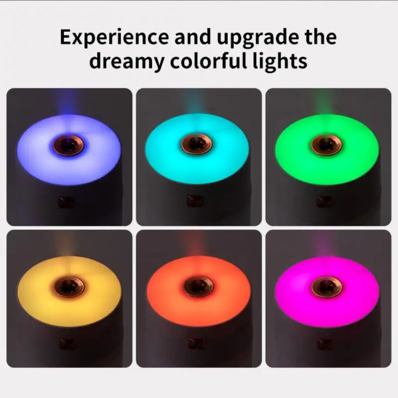 300ml Car Air Humidifier Car Electrical Appliances Small Household Fog Volume Aromatherapy Rainbow Cup Humidifier Purifier