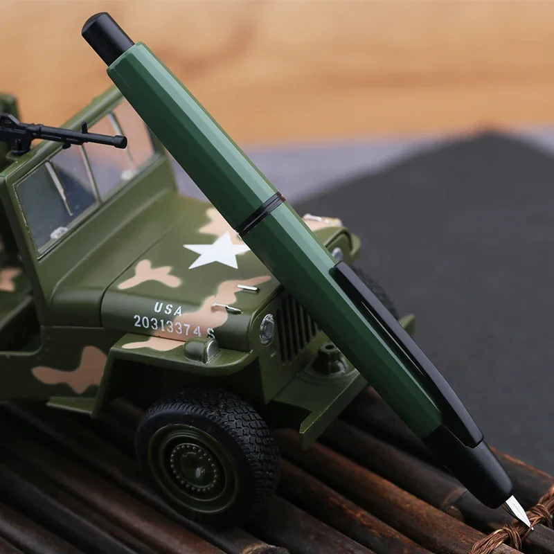 MAJOHN-A2プレス樹脂万年筆、筆記用ペンコンバーター、クリスマス