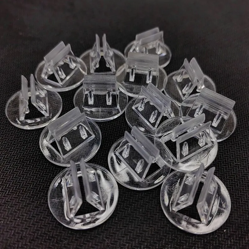 10Pcs 20mm Plastic Cards Stand Unique Transparent Fixed Props for Paper Board Games Cards